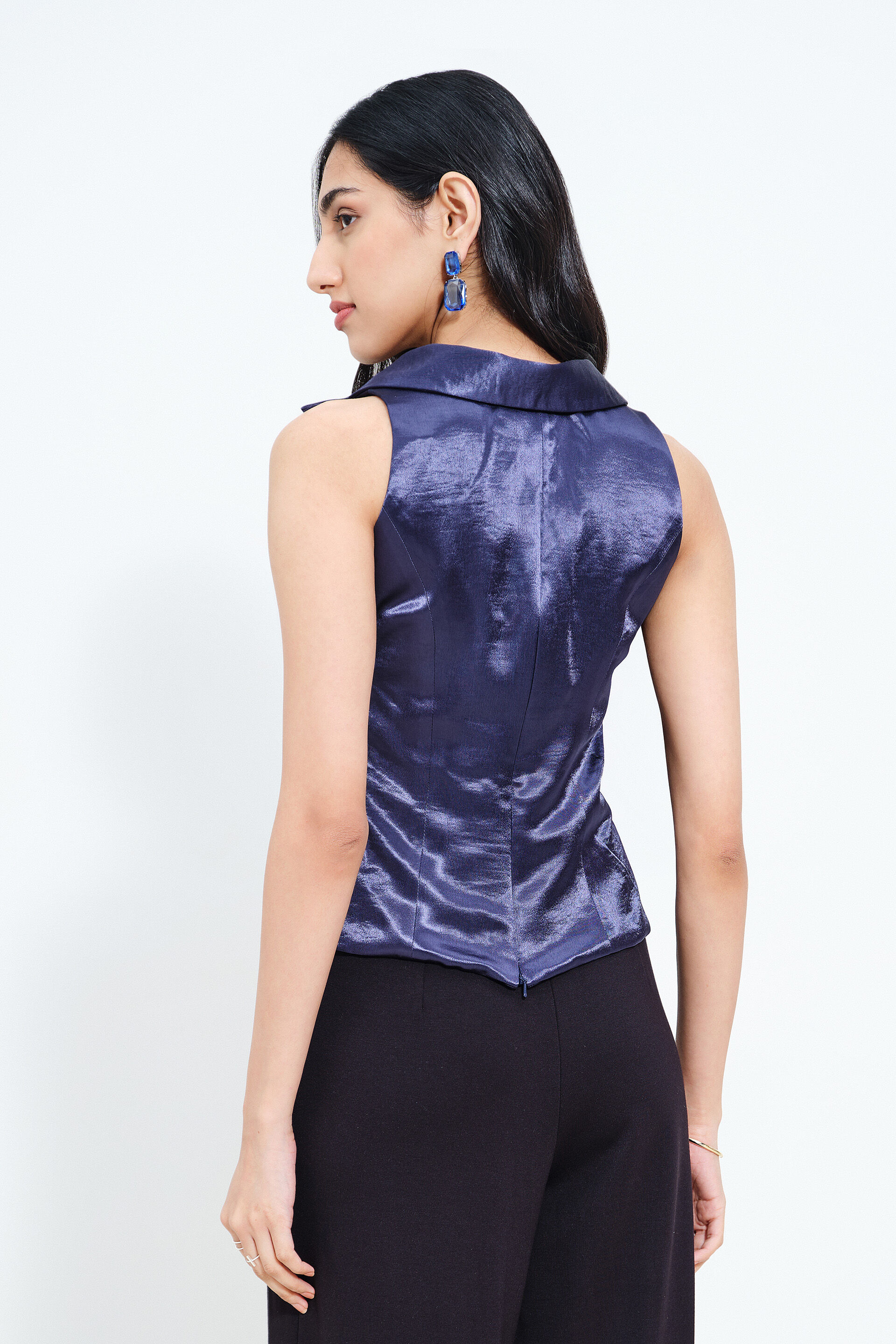Navy Whisper Top, Midnight Blue, image 5